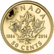 Canada 50 Cents 150th Anniversary of Quebec and Charlottetown Conferences 2014 Proof KM# 1752 CANADA 50 CENTS 1864 2014 MB coin reverse Canada 50 Cents 150th Anniversary of Quebec and Charlottetown Conferences 2014 Proof KM# 1752 CANADA 50 CENTS 1864 2014 MB coin reverse