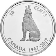 Canada 50 Cents 1967 Centennial - Wolf 2017 Proof 50 CENTS CANADA 1867-2017 coin reverse Canada 50 Cents 1967 Centennial - Wolf 2017 Proof 50 CENTS CANADA 1867-2017 coin reverse