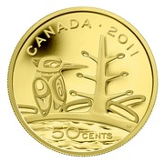 Canada 50 Cents Boreal Forest 2011 KM# 1204 CANADA ∙ 2011 50 CENTS CH coin reverse Canada 50 Cents Boreal Forest 2011 KM# 1204 CANADA ∙ 2011 50 CENTS CH coin reverse