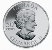 Canada 50 Cents Easter Lily 2004 KM# 509 CANADA 50 CENTS ELIZABETH II coin obverse Canada 50 Cents Easter Lily 2004 KM# 509 CANADA 50 CENTS ELIZABETH II coin obverse