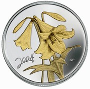 Canada 50 Cents Easter Lily 2004 KM# 509 2004 CP coin reverse Canada 50 Cents Easter Lily 2004 KM# 509 2004 CP coin reverse