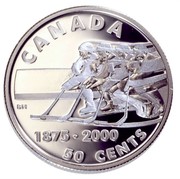 Canada 50 Cents First Recorded Hockey Game (2000) Proof KM# 385 CANADA BH 1875 ∙ 2000 50 CENTS coin reverse Canada 50 Cents First Recorded Hockey Game (2000) Proof KM# 385 CANADA BH 1875 ∙ 2000 50 CENTS coin reverse