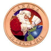 Canada 50 Cents Gifts From Santa - Lenticular 2011 KM# 1191 CANADA 50 CENTS 2011 coin reverse