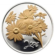 Canada 50 Cents Golden Daisy 2006 Proof KM# 648 CP 2006 coin reverse