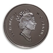 Canada 50 Cents Killer Whale 1998 Proof KM# 318 ELIZABETH II D.G. REGINA coin obverse Canada 50 Cents Killer Whale 1998 Proof KM# 318 ELIZABETH II D.G. REGINA coin obverse