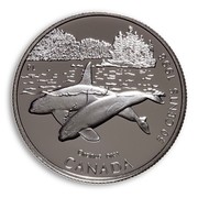 Canada 50 Cents Killer Whale 1998 Proof KM# 318 ORCINUS ORCA CANADA 50 CENTS 1998 coin reverse Canada 50 Cents Killer Whale 1998 Proof KM# 318 ORCINUS ORCA CANADA 50 CENTS 1998 coin reverse