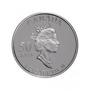 Canada 50 Cents Manitoba Folklorama 2002 Proof KM# 456 CANADA 50 CENTS ELIZABETH II coin obverse Canada 50 Cents Manitoba Folklorama 2002 Proof KM# 456 CANADA 50 CENTS ELIZABETH II coin obverse