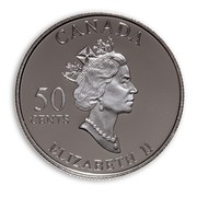Canada 50 Cents New Brunswick Festival Acadien 2003 Proof KM# 477 CANADA 50 CENTS ELIZABETH II coin obverse Canada 50 Cents New Brunswick Festival Acadien 2003 Proof KM# 477 CANADA 50 CENTS ELIZABETH II coin obverse