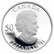 Canada 50 Cents Silvery Blue Butterfly 2006 Proof KM# 650 CANADA 50 CENTS ELIZABETH II coin obverse