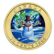Canada 50 Cents Snowman 2008 Prooflike KM# 779 CANADA 50 CENTS 2008 coin reverse Canada 50 Cents Snowman 2008 Prooflike KM# 779 CANADA 50 CENTS 2008 coin reverse