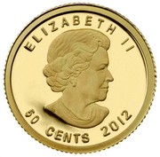 Canada 50 Cents The Bluenose 2012 Proof KM# 1218 ELIZABETH II 50 CENTS coin obverse