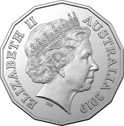 Australia 50 Cents The Pig 2019 UNC in Coincard ELIZABETH II AUSTRALIA 2019 IRB coin obverse Australia 50 Cents The Pig 2019 UNC in Coincard ELIZABETH II AUSTRALIA 2019 IRB coin obverse