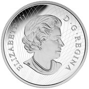 Canada 50 Dollars Autumn Radiance 2016 Proof KM# 2228 ELIZABETH II D G REGINA coin obverse Canada 50 Dollars Autumn Radiance 2016 Proof KM# 2228 ELIZABETH II D G REGINA coin obverse