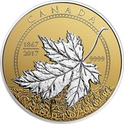 Canada 50 Dollars Maple Leaf Fractional Set - A Celebration of Canada (1867-2017) 2016 CANADA 1867 2017 9999 FINE GOLD 1 OZ OR PUR LTK coin reverse Canada 50 Dollars Maple Leaf Fractional Set - A Celebration of Canada (1867-2017) 2016 CANADA 1867 2017 9999 FINE GOLD 1 OZ OR PUR LTK coin reverse