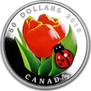 Canada 50 Dollars Murano's Best: Tulip and Ladybug 2018 50 DOLLARS 2018 CANADA coin reverse Canada 50 Dollars Murano's Best: Tulip and Ladybug 2018 50 DOLLARS 2018 CANADA coin reverse