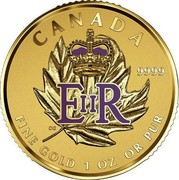 Canada 50 Dollars Queen Elizabeth II 90th Birthday 2016 Proof KM# A2096 CANADA 9999 E II R FINE GOLD 1 OZ OR PUR CG coin reverse Canada 50 Dollars Queen Elizabeth II 90th Birthday 2016 Proof KM# A2096 CANADA 9999 E II R FINE GOLD 1 OZ OR PUR CG coin reverse