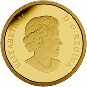 Canada 50 Dollars The Canadian Rockies 2015 Proof KM# 1843 ELIZABETH II D ∙ G ∙ REGINA coin obverse