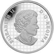 Canada 50 Dollars The Legend of the Spirit Bear 2014 Proof KM# 1932 ELIZABETH II D G REGINA coin obverse Canada 50 Dollars The Legend of the Spirit Bear 2014 Proof KM# 1932 ELIZABETH II D G REGINA coin obverse