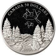 Canada 50 Dollars Winter Constellation 2006 Proof KM# 672 CANADA 50 DOLLARS 2006 coin reverse Canada 50 Dollars Winter Constellation 2006 Proof KM# 672 CANADA 50 DOLLARS 2006 coin reverse