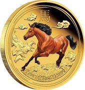 Australia 50 Dollars Year of the Horse (Colored) 2014 P YEAR OF THE HORSE P TV coin reverse Australia 50 Dollars Year of the Horse (Colored) 2014 P YEAR OF THE HORSE P TV coin reverse