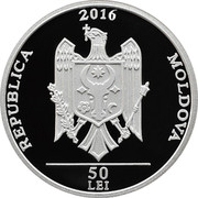 Moldova 50 Lei 180 years of the Nativity Cathedral 2016 PROOF REPUBLICA 2016 MOLDOVA 50 LEI coin obverse Moldova 50 Lei 180 years of the Nativity Cathedral 2016 PROOF REPUBLICA 2016 MOLDOVA 50 LEI coin obverse