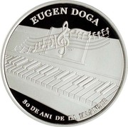 Moldova 50 Lei Eugen Doga 2017 proof EUGEN DOGA 80 DE ANI DE LA NAȘTERE coin reverse Moldova 50 Lei Eugen Doga 2017 proof EUGEN DOGA 80 DE ANI DE LA NAȘTERE coin reverse