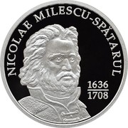 Moldova 50 Lei Nicolae Milescu Spatarul 2014 Proof NICOLAE MILESCU SPĂTARUL 1636 1708 coin reverse Moldova 50 Lei Nicolae Milescu Spatarul 2014 Proof NICOLAE MILESCU SPĂTARUL 1636 1708 coin reverse