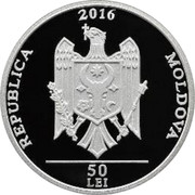 Moldova 50 Lei Red-breasted goose 2016 PROOF REPUBLICA 2016 MOLDOVA 50 LEI coin obverse Moldova 50 Lei Red-breasted goose 2016 PROOF REPUBLICA 2016 MOLDOVA 50 LEI coin obverse