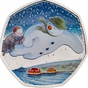 UK 50 Pence 40th Anniversary of The Snowman 2018 Proof  coin reverse UK 50 Pence 40th Anniversary of The Snowman 2018 Proof  coin reverse