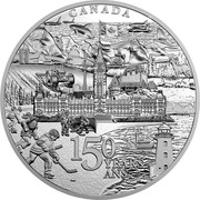 Canada 500 Dollars Canada 150 From Coast to Coast to Coast 2017 Proof CANADA 150 YEARS ANS SH coin reverse Canada 500 Dollars Canada 150 From Coast to Coast to Coast 2017 Proof CANADA 150 YEARS ANS SH coin reverse