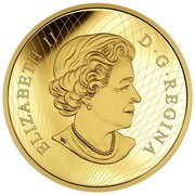 Canada 500 Dollars Maple Leaves 2016 Three Maple Leaves ELIZABETH II D ∙ G ∙ REGINA coin obverse Canada 500 Dollars Maple Leaves 2016 Three Maple Leaves ELIZABETH II D ∙ G ∙ REGINA coin obverse