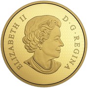 Canada 500 Dollars Peregrine Falcon 2017 Proof ELIZABETH II D ∙ G ∙ REGINA coin obverse Canada 500 Dollars Peregrine Falcon 2017 Proof ELIZABETH II D ∙ G ∙ REGINA coin obverse