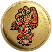 Canada 500 Dollars The Haida Series - The Eagle 2016 Proof CANADA AW 500 DOLLARS 2016 coin reverse Canada 500 Dollars The Haida Series - The Eagle 2016 Proof CANADA AW 500 DOLLARS 2016 coin reverse