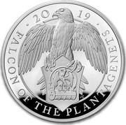 UK 500 Pounds Queen's Beasts Falcon 2019 FALCON OF THE PLANTAGENETS 2019 coin reverse UK 500 Pounds Queen's Beasts Falcon 2019 FALCON OF THE PLANTAGENETS 2019 coin reverse