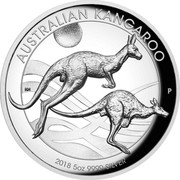 Australia 8 Dollars Australian Kangaroo 2018 P High Relief Proof AUSTRALIAN KANGAROO 2018 5OZ 9999 SILVER P coin reverse Australia 8 Dollars Australian Kangaroo 2018 P High Relief Proof AUSTRALIAN KANGAROO 2018 5OZ 9999 SILVER P coin reverse