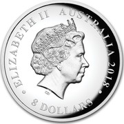 Australia 8 Dollars Silver Swan 2018 ELIZABETH II AUSTRALIA 2018 • 8 DOLLARS • IRB coin obverse Australia 8 Dollars Silver Swan 2018 ELIZABETH II AUSTRALIA 2018 • 8 DOLLARS • IRB coin obverse
