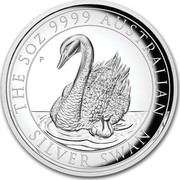 Australia 8 Dollars Silver Swan 2018 THE 5 OZ 9999 AUSTRALIAN SILVER SWAN P coin reverse Australia 8 Dollars Silver Swan 2018 THE 5 OZ 9999 AUSTRALIAN SILVER SWAN P coin reverse
