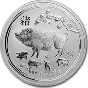 Australia 8 Dollars Year of the Pig 2019 YEAR OF THE PIG P coin reverse Australia 8 Dollars Year of the Pig 2019 YEAR OF THE PIG P coin reverse