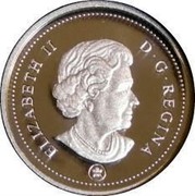 Canada Cent Farewell to the Penny 2012 Proof KM# 1428 ELIZABETH II D ∙ G ∙ REGINA coin obverse