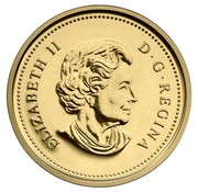 Canada Cent Farewell to the Penny 2012 Proof KM# 1520 ELIZABETH II D∙G∙REGINA coin obverse