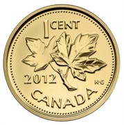 Canada Cent Farewell to the Penny 2012 Proof KM# 1520 1 CENT 2012 CANADA coin reverse