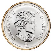 Canada Dollar 100th Anniversary of Montreal Canadiens 2009 Proof in acrillic stand KM# 865 ELIZABETH II D ∙ G ∙ REGINA coin obverse