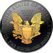 USA Dollar 30th Anniversary Black Ruthenium Eagle 2016 ∙ UNITED STATES OF AMERICA ∙ 1OZ. FINE SILVER ~ ONE DOLLAR ∙ E PLURIBUS UNUM coin reverse USA Dollar 30th Anniversary Black Ruthenium Eagle 2016 ∙ UNITED STATES OF AMERICA ∙ 1OZ. FINE SILVER ~ ONE DOLLAR ∙ E PLURIBUS UNUM coin reverse