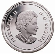 Canada Dollar Golden Jubilee of Coronation 1953-2003 Proof KM# 480 ELIZABETH II D ∙ G ∙ REGINA coin obverse