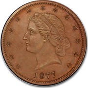 USA Half Dol. Anthony Paquet 1877 1877 coin obverse USA Half Dol. Anthony Paquet 1877 1877 coin obverse