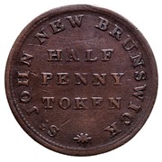 Canada Half Penny Token For Public Accommodation 1830 Public Accommodation ST JOHN NEW BRUNSWICK HALF PENNY TOKEN coin reverse Canada Half Penny Token For Public Accommodation 1830 Public Accommodation ST JOHN NEW BRUNSWICK HALF PENNY TOKEN coin reverse