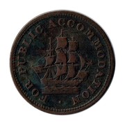 Canada Half Penny Token For public accommodation Canada ND LC-14A FOR PUBLIC ACCOMMODATION coin obverse Canada Half Penny Token For public accommodation Canada ND LC-14A FOR PUBLIC ACCOMMODATION coin obverse