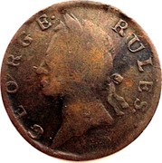 UK Halfpenny (George Rules - North Wales) GEORGE. RULES. IC coin obverse UK Halfpenny (George Rules - North Wales) GEORGE. RULES. IC coin obverse