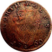 UK Halfpenny (George Rules - North Wales) NORTH WALES 17 60 coin reverse UK Halfpenny (George Rules - North Wales) NORTH WALES 17 60 coin reverse