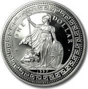 UK One Dollar Hong Kong Returns to China 1997 • ONE DOLLAR • 1997 coin obverse